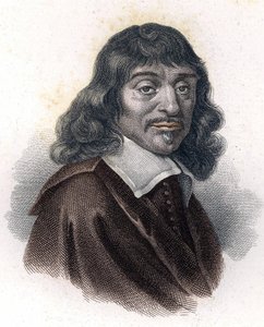 Portrait of René Descartes, Engraving 19th Century
