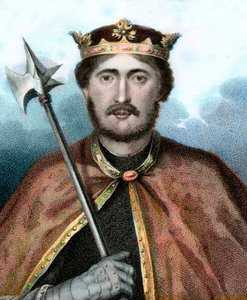 Portrait of Richard I (1157-1199), King of England, also called Richard the Lionheart - Engraving 19th century by Unknown artist