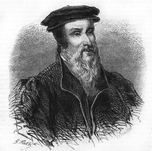 Portrait of Robert I Estienne (1498-1559), humanist, publisher and printer.