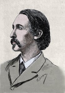 Portrait of Robert Louis Stevenson (1850-1894), British writer