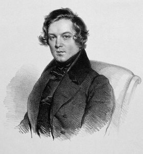 Portrait of Robert Schumann, German Composer