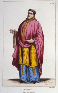 Portrait of Saint Odon de Cluny Engraving from 1830 by Unknown artist