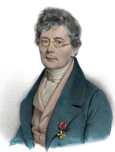 Portrait of Simon Sechter, Composer, Theorist, Music Teacher and Conductor - 19th century engraving