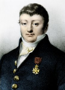 Portrait of Surcouf - engraving by Unknown artist