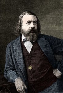Portrait of Theophile Gautier (1811-1872), French writer by Unknown artist