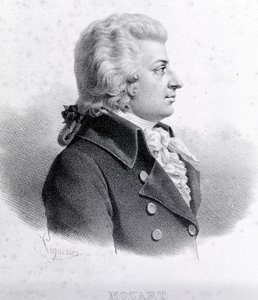 Portrait of Wolfgang Amadeus Mozart (1756 - 1791). by Unknown artist