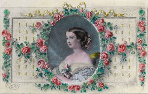 Portrait of the French Impress Eugenie de Montijo by Unknown artist