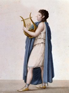 Portrait of the French tenor Adolphe Nourrit in the role of Orpheus in Christoph Gluck