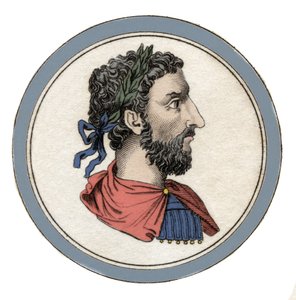 Portrait of the Roman Emperor Marcus Aurelius (Caesar Marcus Aurelius Antoninus Augustus) (121-180)
