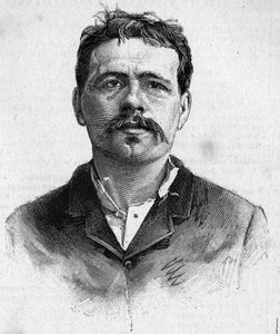 Portrait of the anarchist François KOENIGSTEIN, known as RAVACHOL (from his mother