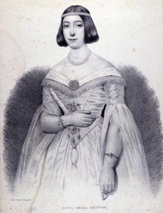 Portrait of the singer Anna de La Grange (1824-1909)