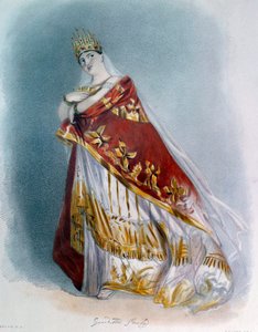 Portrait of the Soprano Singer Giuditta Pasta in Opera Costume