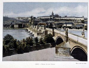 Prague, Charles Bridge, late 19th century by Unknown artist