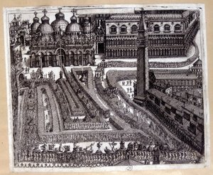 Procession in Venice in the 17th century by Unknown artist