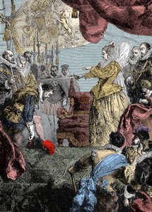 Queen Elizabeth I knighting Francis Drake