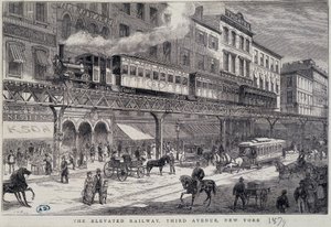 Raised Railway on 3rd Avenue, New York