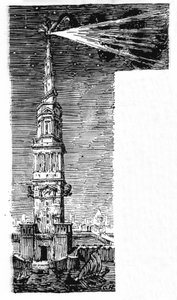 Reconstruction of the lighthouse of Alexandria after Ebers Egypt. by Unknown artist