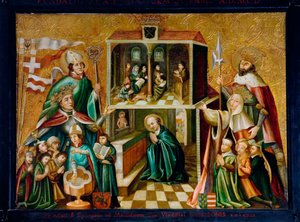 Representation of King Ladislas II Jagellon of Poland and Queen Hedwige I of Poland by Unknown artist