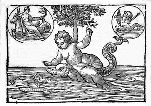 Representation of Ino, God of the Sea, and His Son Palemon