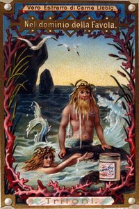 Representation of Newts, Legendary Creatures Half Man Half Fish