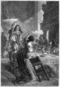 Restoration Party - King Charles II with Lady Castlemaine - Charles II celebrates his accession to the throne of England in 1660 with his mistress