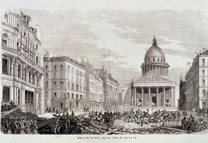 Revolution of 1848: Attack of the Pantheon on 24 June 1848 - in 