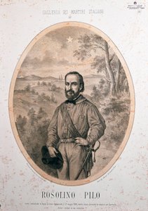 Portrait of the Italian patriot Rosolino Pilo by Unknown artist