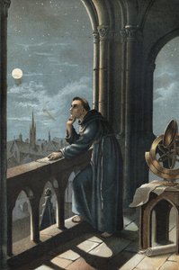 Portrait of Roger Bacon, Franciscan monk, theologian, philosopher, and English scholar by Unknown artist