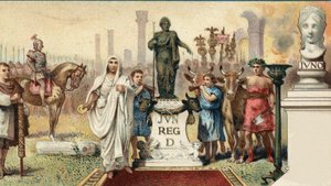 Roman political system. Tribune of the plebe: Caius Sempronius Gracchus (154-122 BC), a Roman statesman. Chromolitography of the late 19th century by Unknown artist