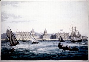 Royal Hospital in Greenwich on the Thames, England by Unknown artist