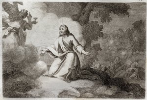 Royaumont Bible, New Testament: Jesus Christ in the Garden by Unknown artist