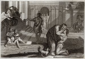 Royaumont Bible, New Testament: Parable of the Prodigal Son by Unknown artist