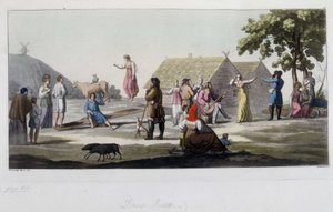 Russian dance and play. In "The old and modern costume" 1819-1820, by Ferrario