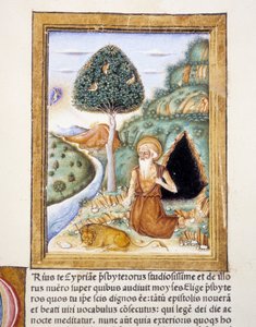 Saint Jerome - miniature by Unknown artist