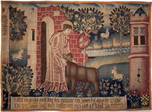 Saint Vaast and the Bear by Unknown artist