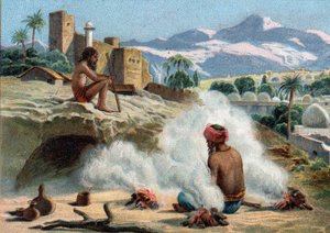 Scenes of Missing Kingdoms: Ruins of Golconda. Golconda is a ruined town and fortress located 8 kilometers west of Hyderabad, India. This powerful state was destroyed in the 17th century by the Mongols. by Unknown artist