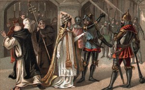 Sciarra Colonna slapping Pope Boniface VIII across the face by Unknown artist