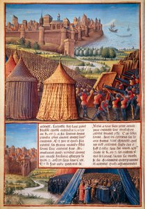 Second Crusade: View of the Siege of Ascalon in 1153 by Baldwin III by Unknown artist