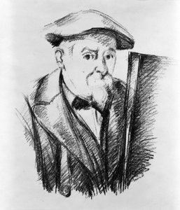 Self-portrait of Paul Cezanne (1839-1906), French painter