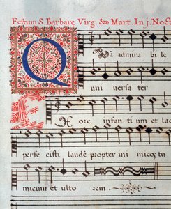 Sheet music page of a sacred work by Giovanni Giacomo Gastoldi
