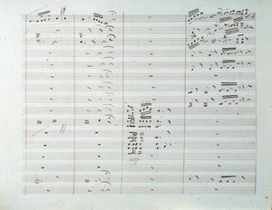 Sheet music page of the Grande symphony (op. 8) by Carl August Cannabich by Unknown artist