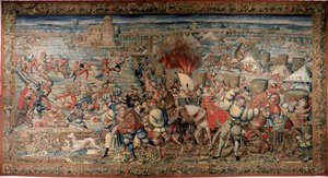 Sixth Italian War (1521-1526): Representation of the Battle of Pavia on 24/02/1525 by Unknown artist