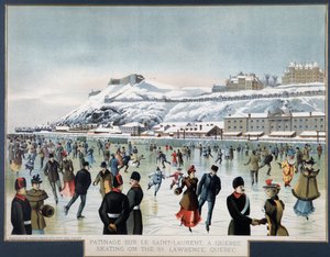 Skating on the Saint Laurent, Quebec