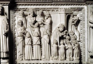 St Augustine Ark with the Relics of the Saint (detail)