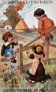 Swing game, chocolate advertising Payraud by Unknown artist