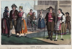 Swiss costumes by Unknown artist