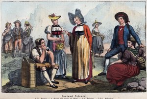 Swiss costumes by Unknown artist