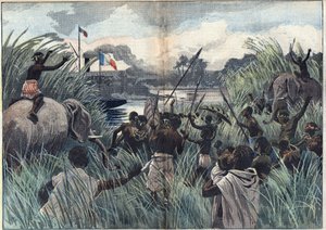 Taking possession of Lake Chad (Africa) by Unknown artist