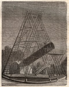Telescope by William Herschel by Unknown artist