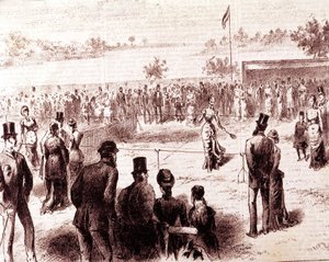 Tennis, engraving by Unknown artist